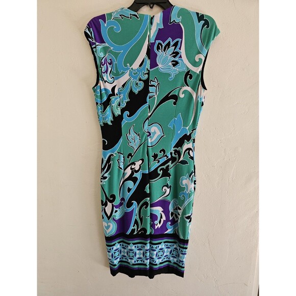 Cache Y2K Woman's Short Sleeve Sheath Cocktail Dress Size 6 - Picture 5 of 6